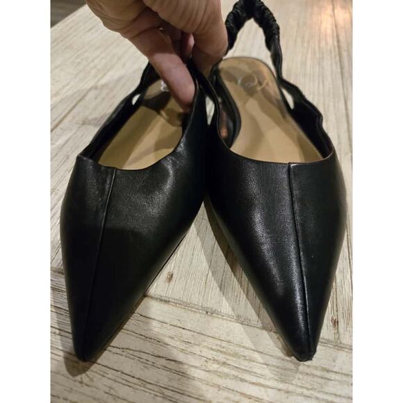 Sam Edelman Women's Whitney Black Pointed Toe Slingback Flats Size 6.5 - Picture 6 of 7